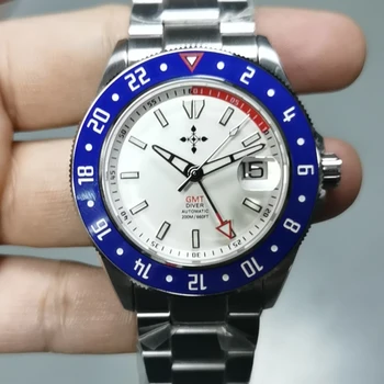 Seig Flamma GMT Watch Мужские Автоматические Часы Класса Люкс 200m Diver Механические Наручные Часы Спортивные 42 мм Люминесцентные Часы Из Сапфирового Стекла