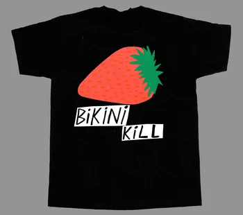 Редкая футболка Bikini Kill Band с коротким рукавом, черная, унисекс всех размеров TMB987
