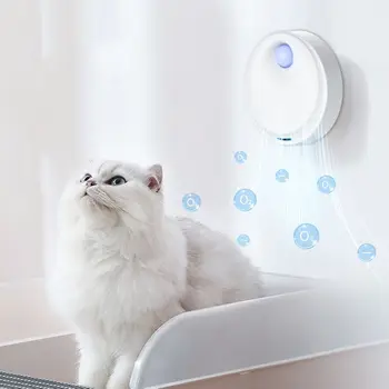 Анион 4000 мАч Перезаряжаемый Дезодоратор для домашних животных, Очиститель кошачьего запаха, Умный воздухоочиститель, дезодоратор