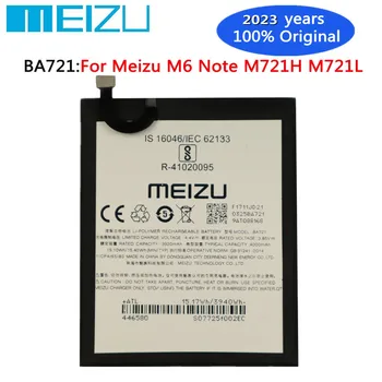 2023 Года 100% Оригинальный Аккумулятор BA721 4000Ah Для Meizu M6 Note Note6 M721H M721L M721Q Аккумулятор Мобильного Телефона Аккумуляторы В наличии