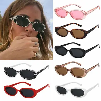 Винтажные солнцезащитные очки с поляризованной оправой, очки в маленькой оправе, Модные оттенки, Овальные солнцезащитные очки, Солнцезащитные очки для женщин