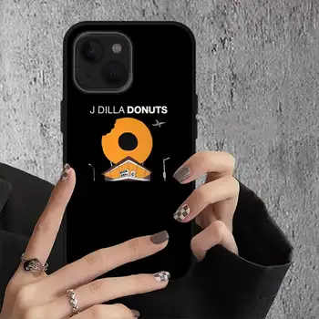 Чехол для телефона J Dilla Rapper Donuts для iPhone 11 12 Mini 13 14 Pro XS Max X 8 7 Plus SE XR Shell