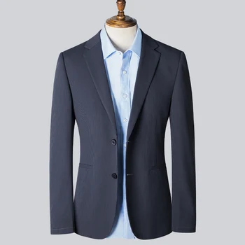 2023 новый деловой мужской костюм для отдыха, модный пиджак, подходящий к моде, высококлассный красивый тонкий одноместный костюм, топ для худых людей среднего возраста
