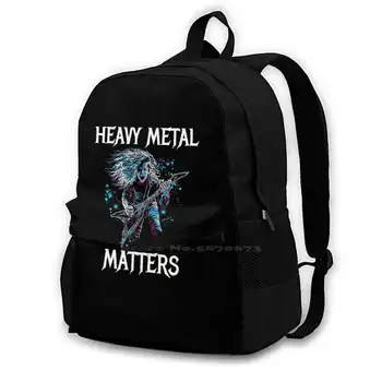 Хэви-метал Имеет значение, Металлическая головка, Гитара, Рокер, Женщины, Мужчины, подростки, Ноутбук, Школьные сумки, хэви-метал, музыкальная группа из металла