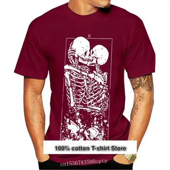 Camiseta con estampado de esqueleto para hombre, camisa de manga corta para amantes del verano, 100 de algodón, nueva