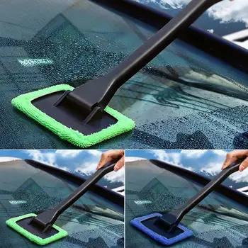 Средство для чистки лобового стекла Autos Window Cleaner с ручкой Набор для мытья стеклоочистителя Щетка для чистки стеклоочистителей из микрофибры
