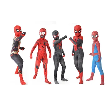 3D стильвысокое качество, костюм супергероя Человека-паука, боди для детей и взрослых, комбинезон для косплея из спандекса Zentai на Хэллоуин