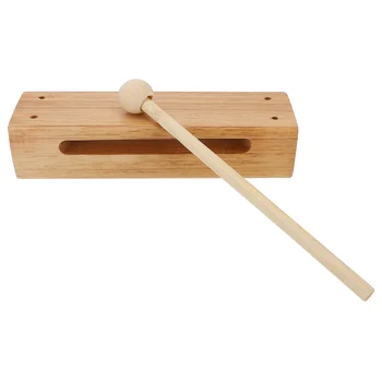Orff Clappers Инструмент Детский Деревянный ударный блок Музыкальный деревянный блок Детская игрушка Обучающий ритму для игрушек