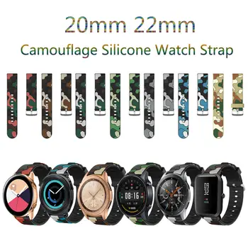 Спортивный Силиконовый Ремешок Для Amazfit Huawei Samsung Galaxy Watch Active2 46 мм 42 мм Gear S3 Ремешок Сменный Ремешок 20/22 мм Ремешок Для Часов