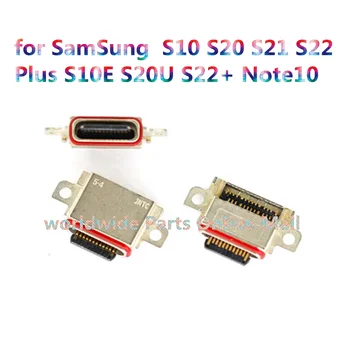 50шт USB-Порт Док-Разъем для SamSung Galaxy S10 S20 S21 S22 Plus S10E S20U S22 + Note10 Запчасти Для Зарядного устройства
