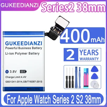 Аккумулятор GUKEEDIANZI Series2 Series3 Series5 для Apple Watch iWatch Series 2 3 5 S2 38 мм 42 мм LTE GPS Batteria + Бесплатные инструменты