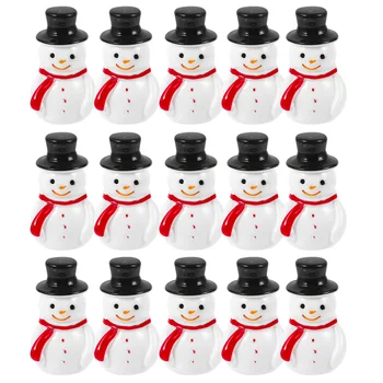 20шт Рождественский Миниатюрный снеговик, украшения из смолы, Снеговик, поделки, Снеговик