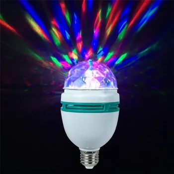 1-10 Шт. Красочный Автоматически Вращающийся Сценический Диско-Светильник E27 9 Вт 6 Вт RGB Ампульная Лампа Для Вечеринки С Декоированием Для Домашнего Освещения LED