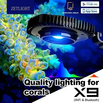 ZETLIGHT X9 66 Вт 99 Вт Полный спектр Wi-Fi Bluetooth Управление приложением Морской аквариум Светодиодная подсветка для аквариума с морской водой Коралловый риф