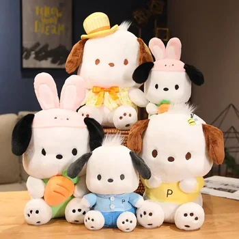 Оригинальная серия Sanrio Pochacco, куклы-подушки Rabbitplush, Плюшевые куклы, домашний декор, детские игрушки, подарок на день рождения