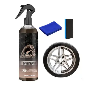 Спрей для очистки тормозов Мощный автомобильный спрей для покрытия колес Профессиональный спрей для удаления пыли Простой в нанесении Очиститель