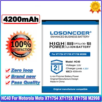 LOSONCOER 4200mAh HC40 Аккумулятор Для Motorola Moto XT1754 XT1755 XT1758 M2998 0 Цикл 100% Новый