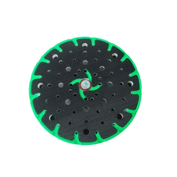 6-дюймовый (150 мм) Непыляемый жесткий Шлифовальный диск с 48 отверстиями Мягкая шлифовальная площадка для 6-дюймовых шлифовальных дисков с крючками и петлями для Festool S