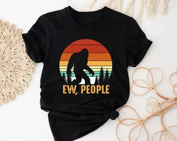 Рубашка Ew People Sasquatch, Ретро Рубашка Bigfoot, Винтажный Подарок Для Снежного Человека