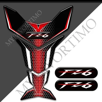 Комплект Наклеек На Колено Эмблема Газа Мазута Логотип Обтекатель Крыло Лобовое Стекло Мотоцикл Наклейки Бак Накладка Для Yamaha FZ6 FZ6S FZ6N Fazer