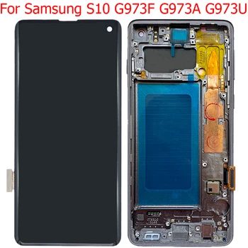 Протестированный Оригинал для Samsung S10 Display LCD Touch Screen 6,1 
