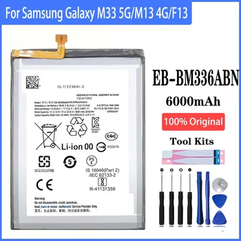 100% аккумулятор высокой емкости EB-BM336ABN 6000 мАч для Samsung Galaxy M33 5G M13 4G F13 для замены телефона с помощью инструментов