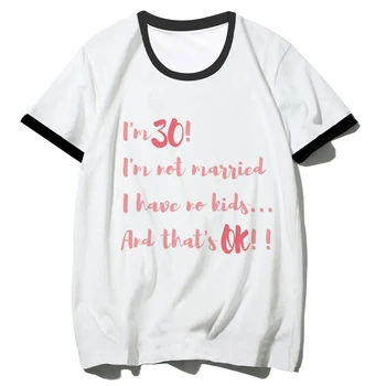 30 Ans Years Birthday топ женский летний аниме уличная одежда футболка уличная одежда для девочек