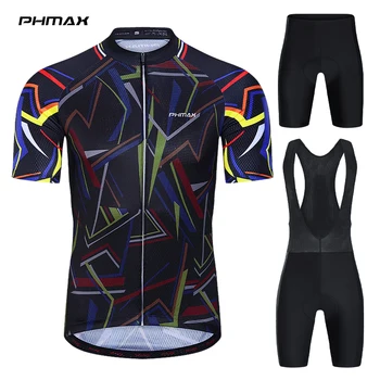 Комплект из джерси PHMAX для велоспорта 2022, одежда для гоночных велосипедов, Летняя быстросохнущая дышащая мужская одежда для шоссейных велосипедов MTB