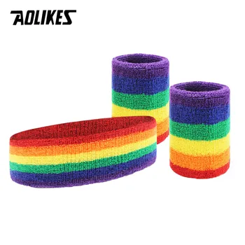 Спортивные повязки AOLIKES для мужчин и женщин, повязки для занятий спортом, фитнесом, йогой, Влагоотводящая повязка на голову, волейбол, теннис