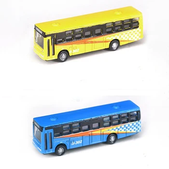 Модель железной дороги Модель автобуса в масштабе N, отлитый под давлением мини-автобус, поезд Материал ABS Широкий спектр применения, разные цвета