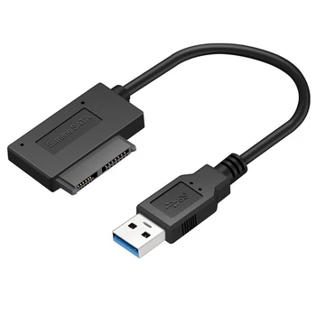 Кабель-Конвертер Sata К USB 3,0 7 + 6PIN 13Pin Для Быстрой Передачи Данных Для Оптического Привода Ноутбука CD/DVD ROM Slimline Drive