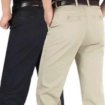 2023 Прямые Деловые Повседневные Мужские брюки Высокого Качества Дизайнерские Демисезонные Элегантные Мужские Длинные Официальные брюки для отдыха A173
