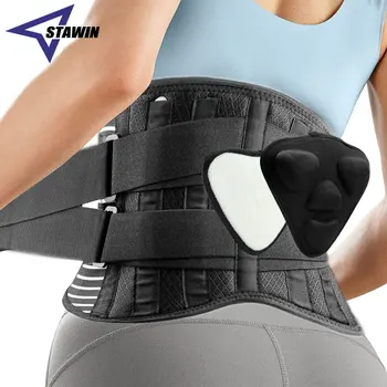 Бандаж для спины для облегчения боли в пояснице с 3D Поясничной накладкой, Поддержка спины Дышащая Поясничная поддержка при Грыже межпозвоночного диска, ишиасе