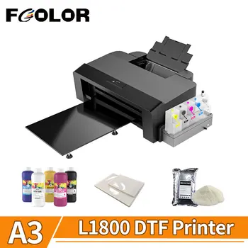 Fcolor A3 DTF Принтер Epson L1800 Для струйного принтера Напрямую Переносится на DTF Пленку для Печати футболок с капюшоном
