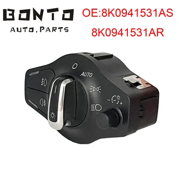 BONTO Хромированный Автоматический Выключатель Противотуманных Фар Для Audi A4 2009-2014 B8 S4 A5 S5 Q5 2009-2014 OEM: 8K0941531AS 8K0941531AR