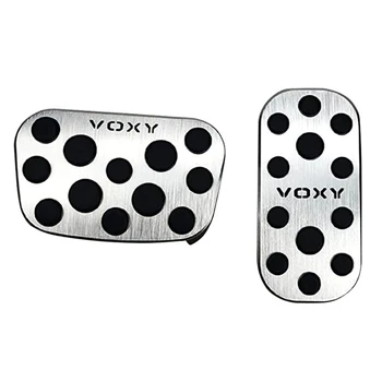 Автомобильные накладки на ножную педаль для Toyota Voxy 90 серии 2022 серебристого цвета