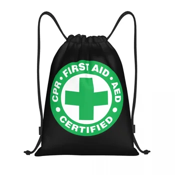 Сумка для оказания первой помощи и неотложной медицинской помощи на шнурке Для женщин и мужчин Портативный спортивный рюкзак для спортзала, доктора, медсестры, рюкзаки для хранения покупок