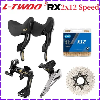 Групповой набор дорожных велосипедов LTWOO RX 2X12 Speed Включает тормоз переключения передач Задние переключатели Sunshine 12S 28T/30T/32T Кассетная цепь KMC X12