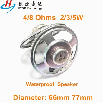 2шт 2,5/3-дюймовый ультратонкий динамик водонепроницаемый 4/8 Ом 2 Вт 3 Вт 5 Вт 2/3 / 5ватт 8R 4R диаметр динамика 66/77/78 мм 6,5 см 7,8 см