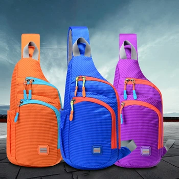 Небольшая дорожная сумка Слинг Нагрудная сумка нейлоновые сумки через плечо Водонепроницаемая велосипедная сумка для спорта на открытом воздухе Сумка для бутылки с водой
