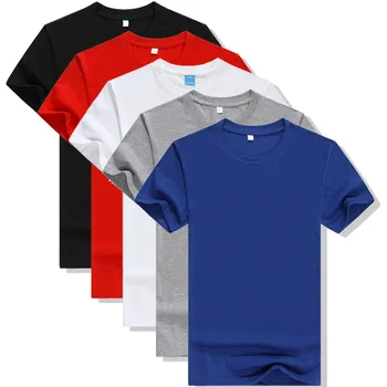 Однотонные мужские футболки A2947 Line, новое поступление, летняя мужская футболка с коротким рукавом